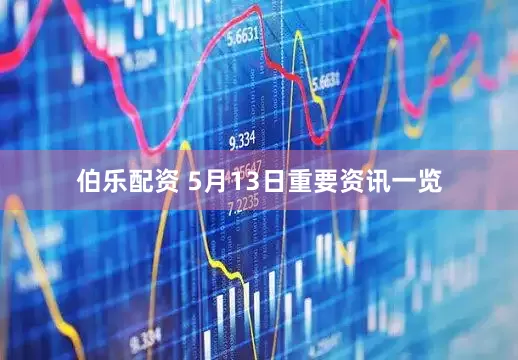 伯乐配资 5月13日重要资讯一览